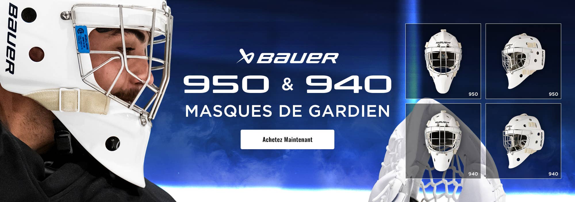 Masques de gardien Bauer 950 et 940