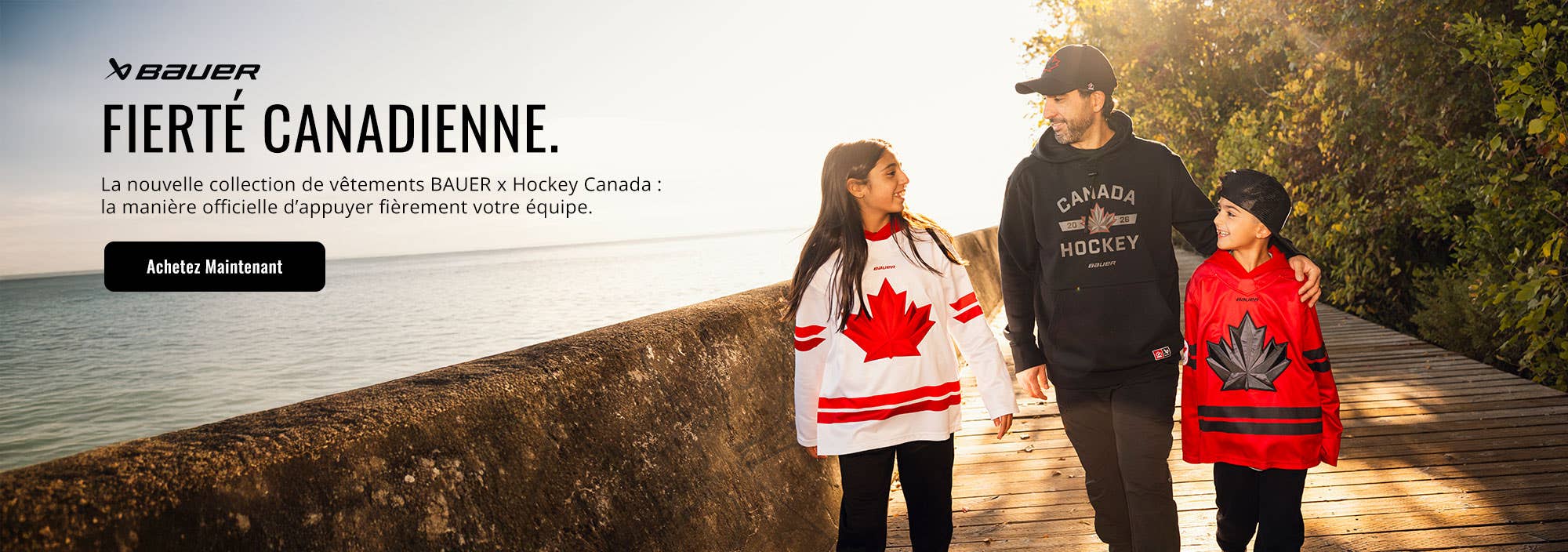 Vêtements Bauer Hockey Canada. Fierté Canada.