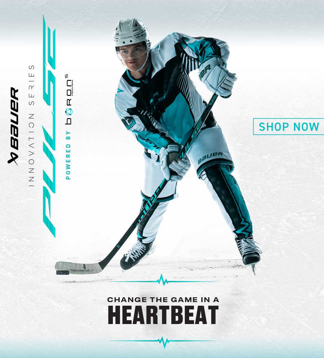Bauer Innovation Series Pulse powered by boron. Change the game in a heartbeat.