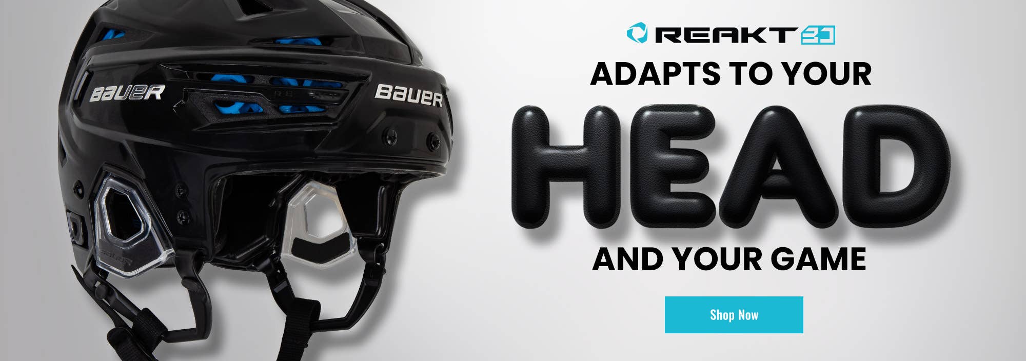 Bauer Re-Akt 3D Hockey Helmet. Adapts to your head and your game.