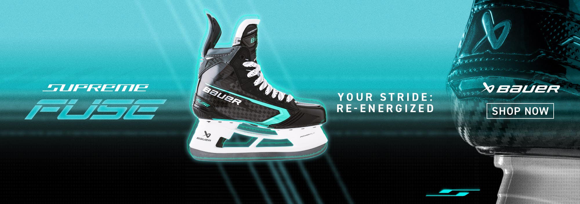Bauer Supreme Fuse Hockey Skates. Your stride: re-energized.