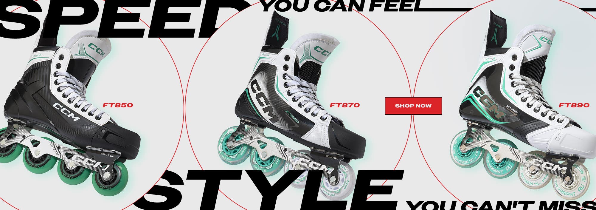 CCM Jetspeed Roller Hockey Skates. Speed you can feel. Style you can't miss.