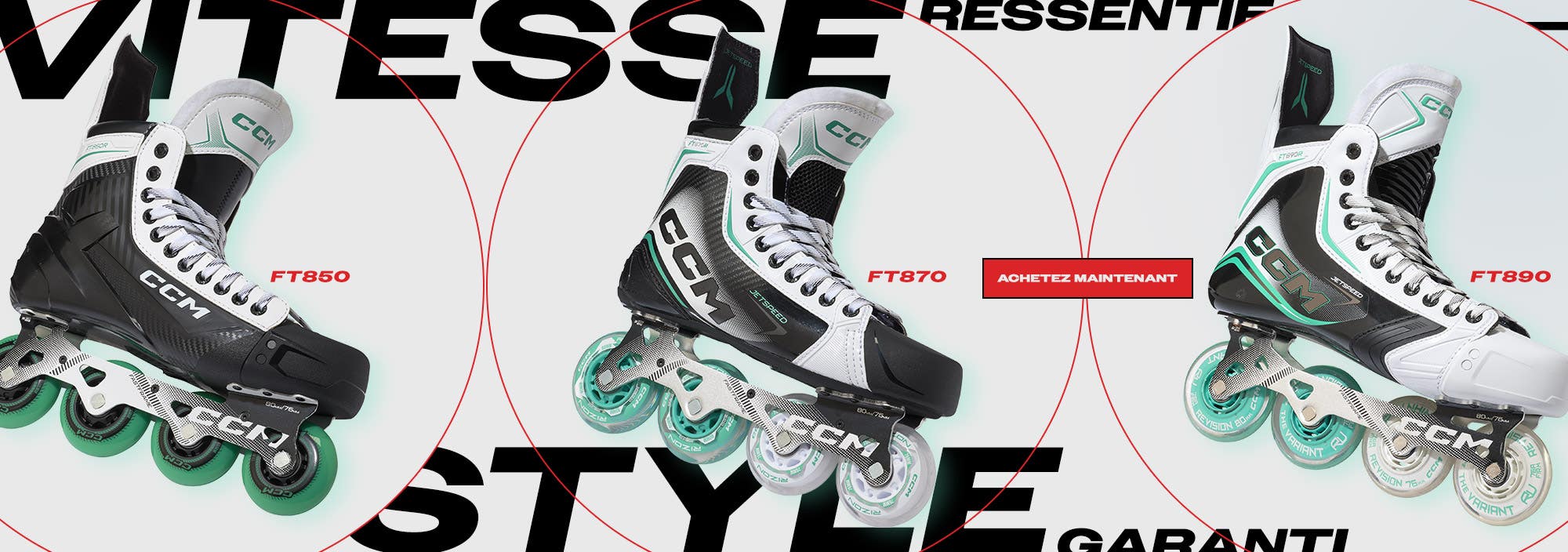 Patins à roulettes CCM Jetspeed. Vitesse ressentie. Style garanti.