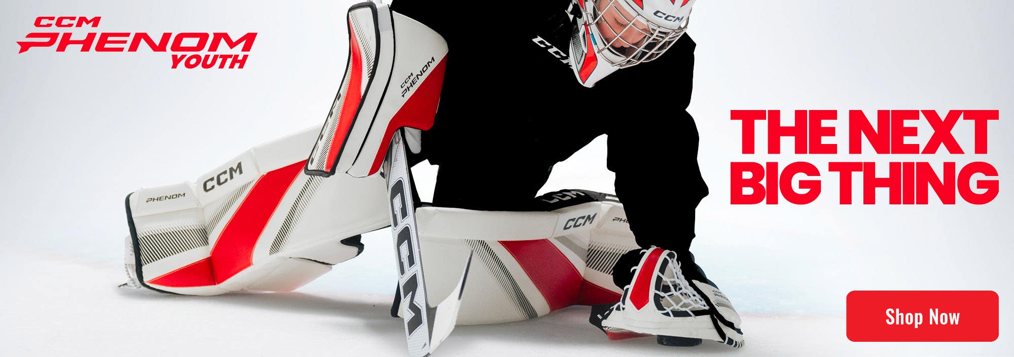 CCM Phenom Goalie Equipment. The next big thing.