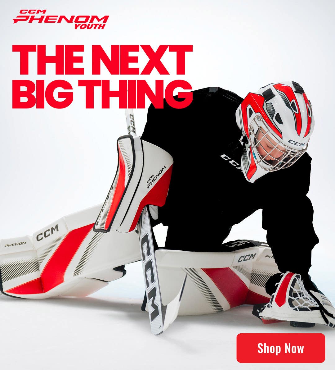 CCM Phenom Goalie Equipment. The next big thing.