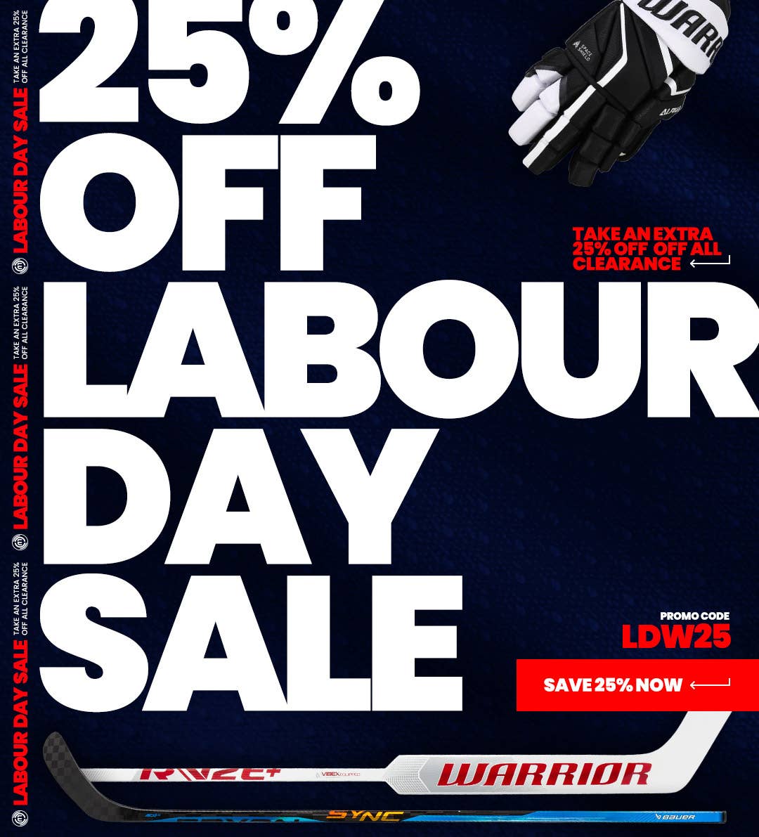 Labor Day Sale: Take an extra 25% off all clearance. Promo code LDW25.