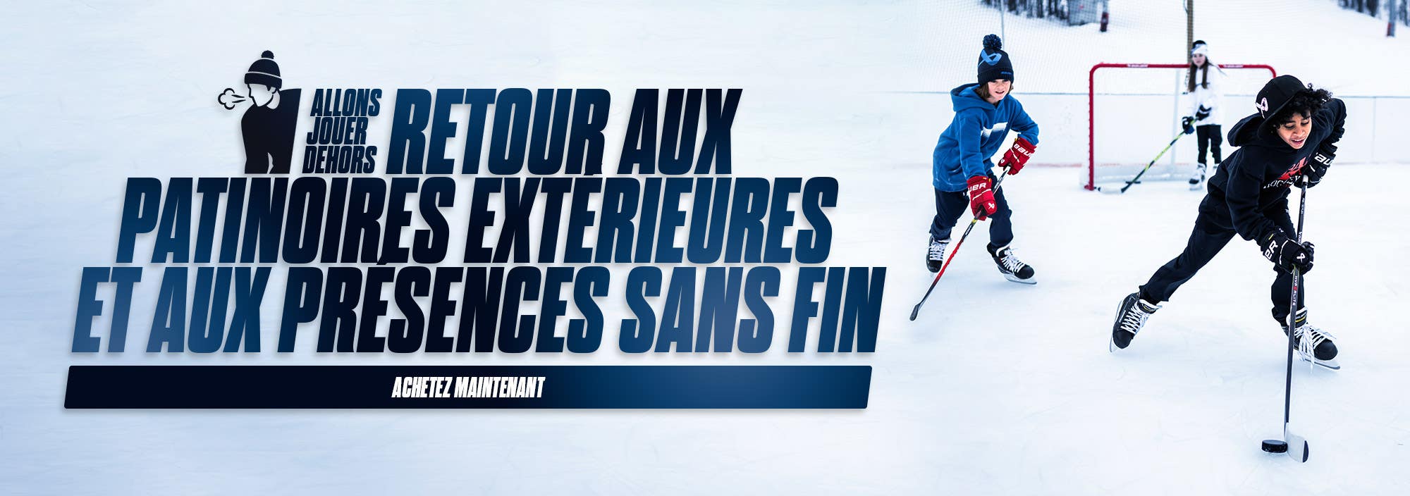 Allons jouer dehors. Retour aux patinores extérieures et aux présences sans fin.