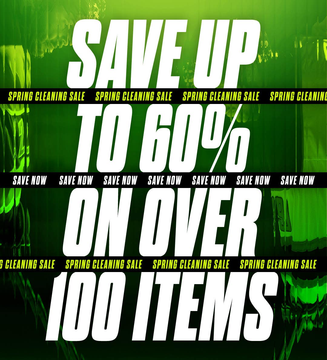 Spring Cleaning Sale. Save up to 60% on over 100 items.