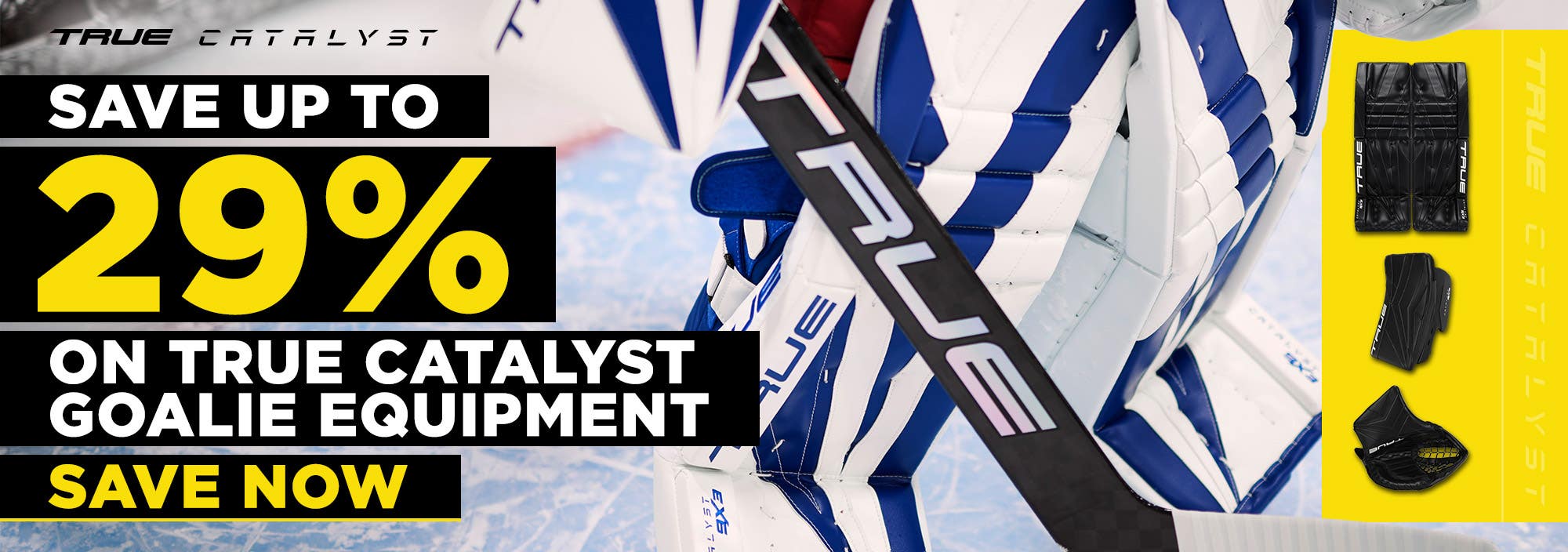 Save up to 29% on True Catalyst Goalie Equipment