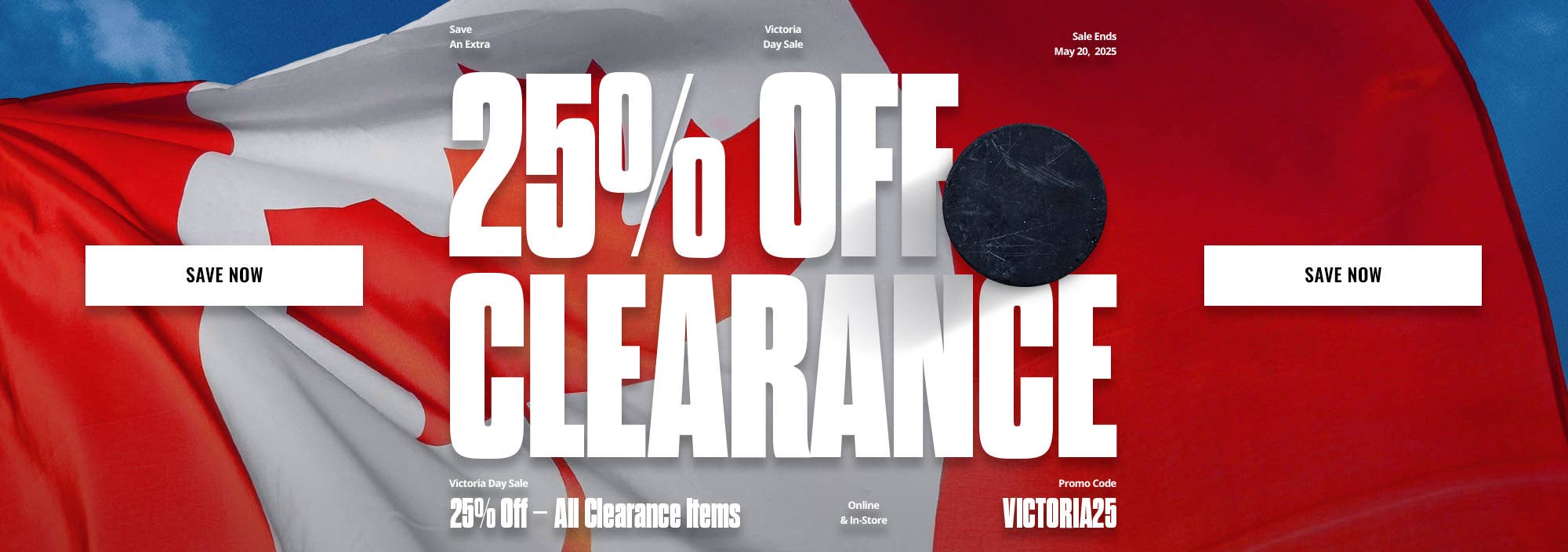 Victoria Day Sale: 25% off clearance