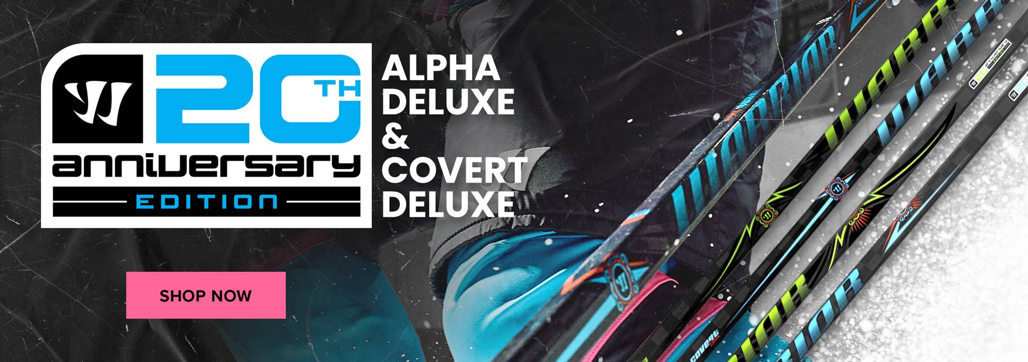 Warrior 20th Anniversary Collection: Alpha Deluxe & Covert Deluxe Hockey Sticks