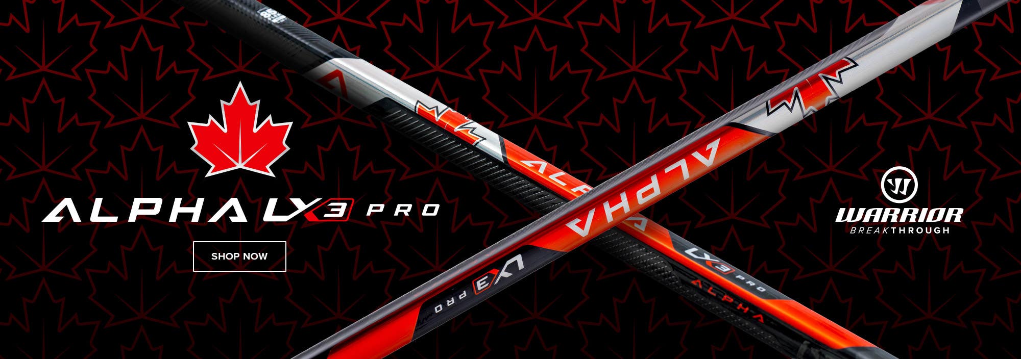Warrior Alpha LX3 Pro Canada LE Sticks
