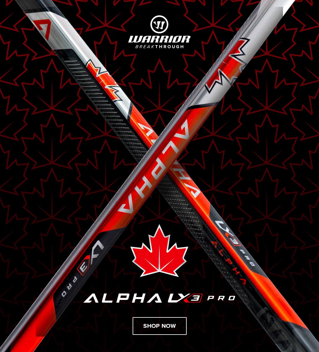 Warrior Alpha LX3 Pro Canada LE Sticks