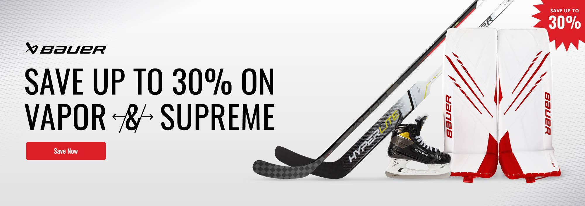Bauer Price Reductions: Save up to 30% on Vapor & Supreme