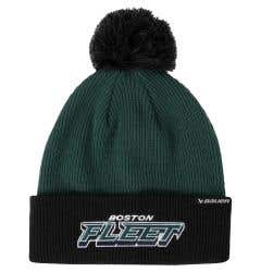 Bauer PWHL Boston Fleet Adult Knit Cuff Beanie w/ Pom