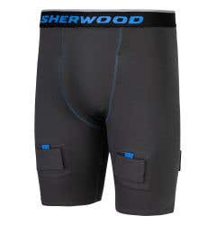 Sherwood Hat Trick Compression Senior Jock Shorts w/ Cup