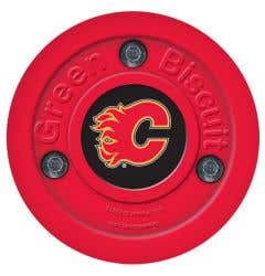 Calgary Flames Green Biscuit Training Puck