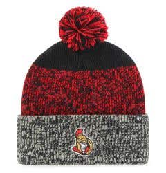 Ottawa Senators Old Time Hockey Static Knit Pom Beanie