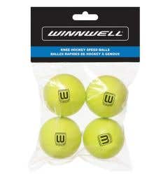 Winnwell 50mm Mini Hockey Ball - 4 Pack