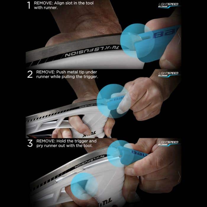 Bauer Tuuk ライトスピードEdgeホルダーランナーセット　サイズ246 TUUK LIGHTSPEED EDGE HOLDER JUNIOR