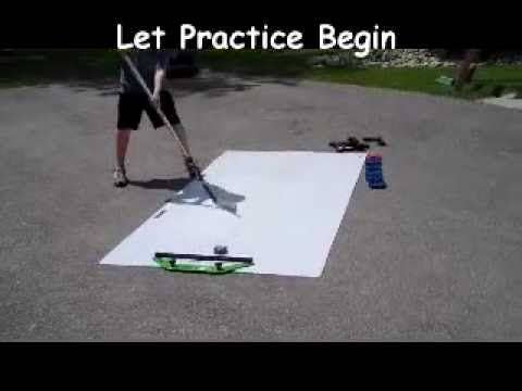 Hockey Shooting Passing Stickhandling Combo with Skill Pad