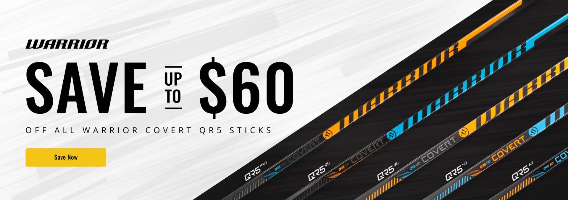 Warrior Covert QR5 Hockey Sticks: Save up to $60