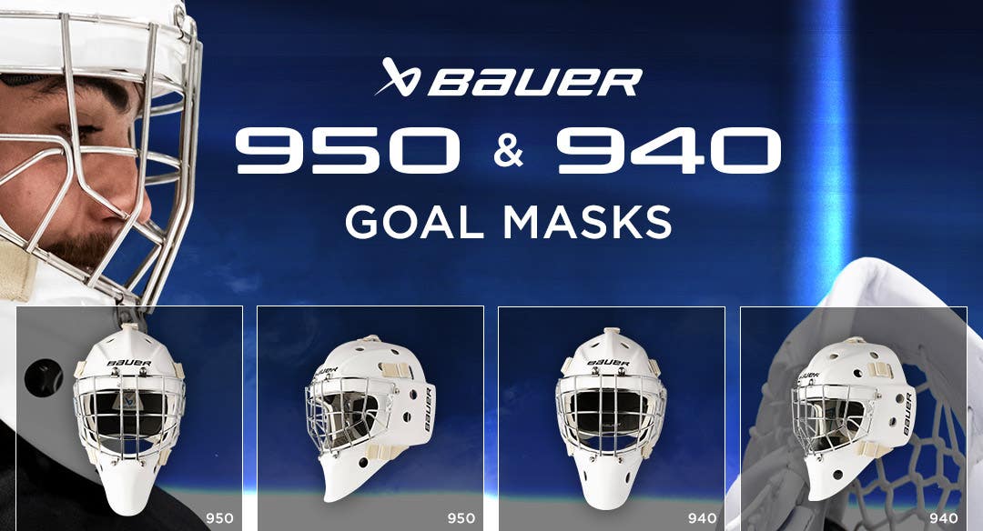 Bauer 950 & 940 Goalie Masks