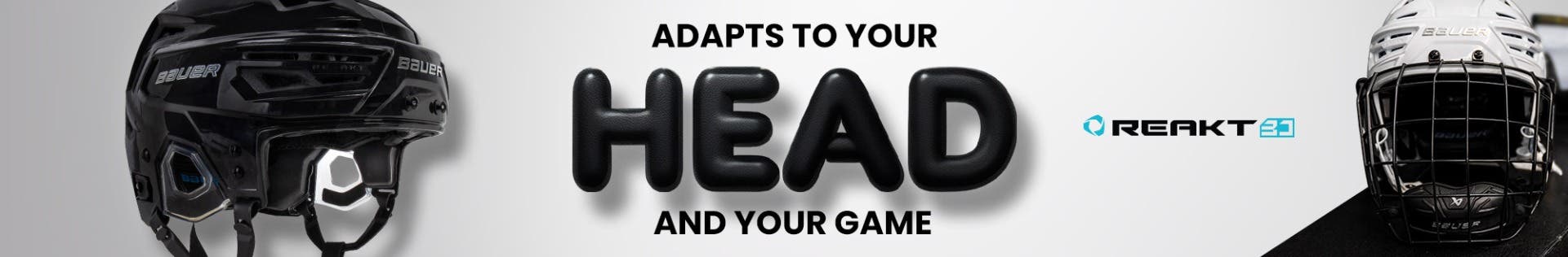 Bauer Re-Akt 3D Hockey Helmets. Adapts to your head and your game.
