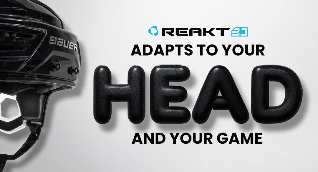Bauer Re-Akt 3D Hockey Helmets. Adapts to your head and your game.