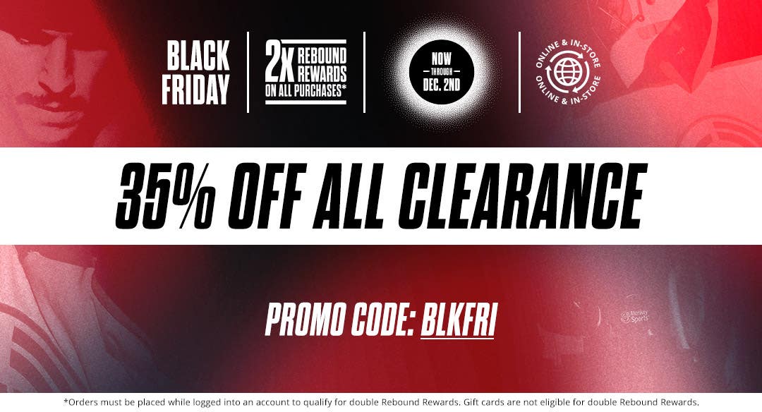 Black Friday Sale: 35% Off Clearance Items, now through December 2nd. Promo code: BLKFRI.