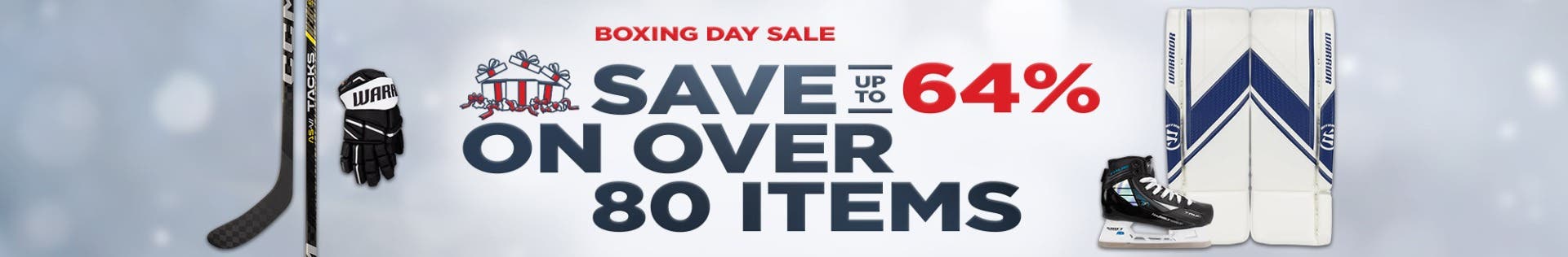 Boxing Day Sale. Save up to 64% on over 80 items.