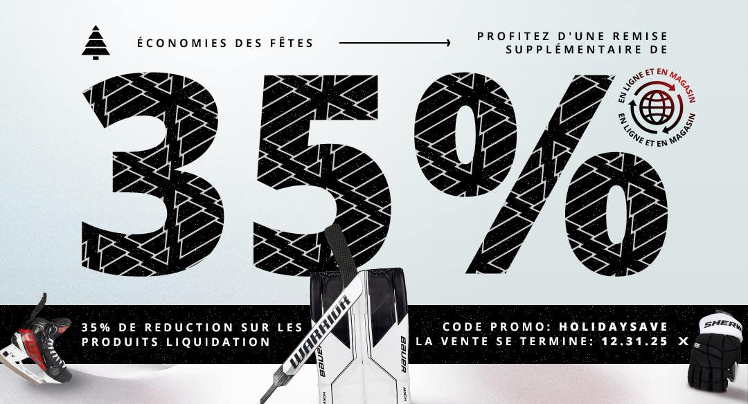 Économies des fêtes : Bénéficiez de 35 % de réduction supplémentaire sur tous les articles en liquidation avec le code promo HOLIDAYSAVE. Offre valable jusqu'au 31/12/2025.