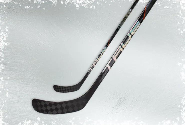 True HZRDUS hockey stick on an icy background