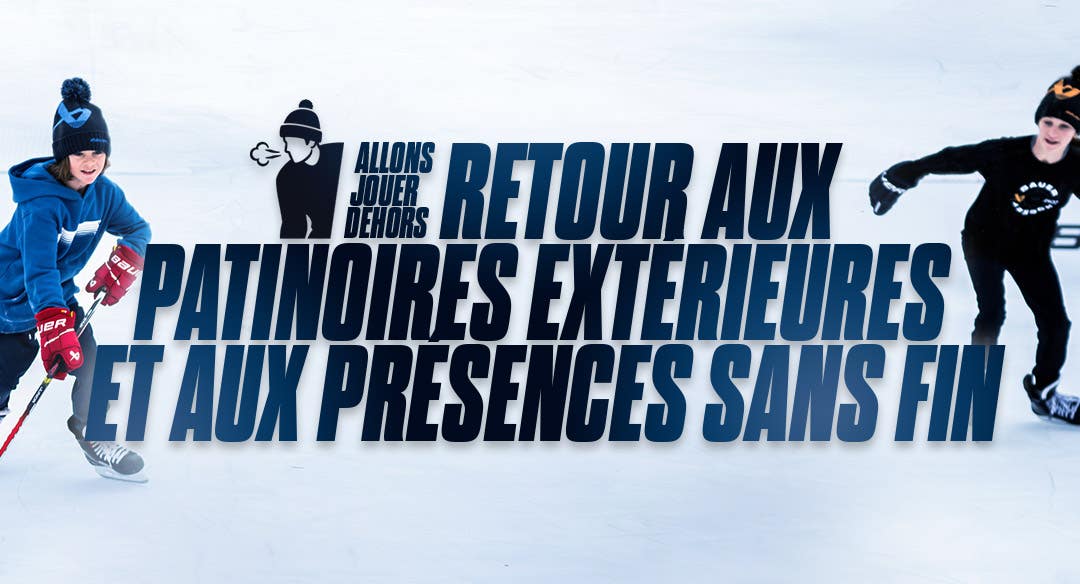 Allons jouer dehors. Retour aux patinores extérieures et aux présences sans fin.