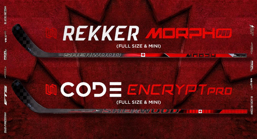 Sherwood Global Series Sticks. Rekker Morph Pro and Code Encrypt Pro.