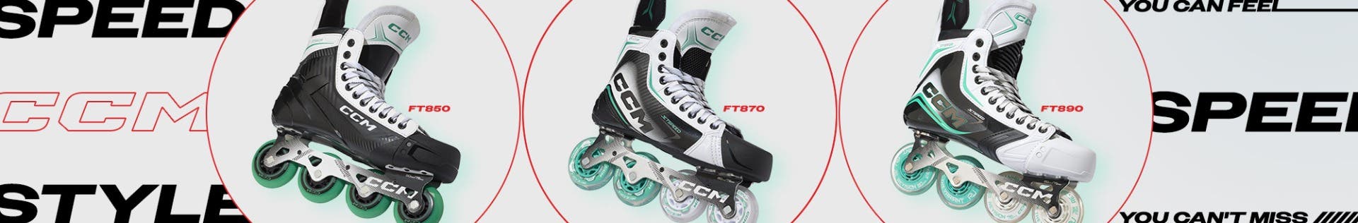 CCM Jetspeed Roller Hockey Skates. Speed you can feel. Style you can't miss.