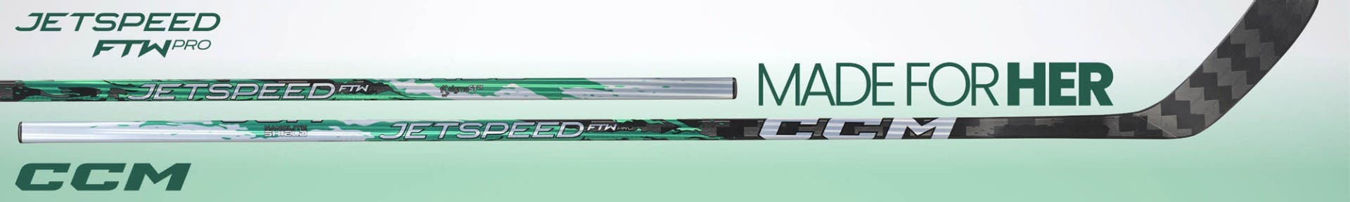 CCM Jetspeed FTW Pro hockey stick. Made for her.