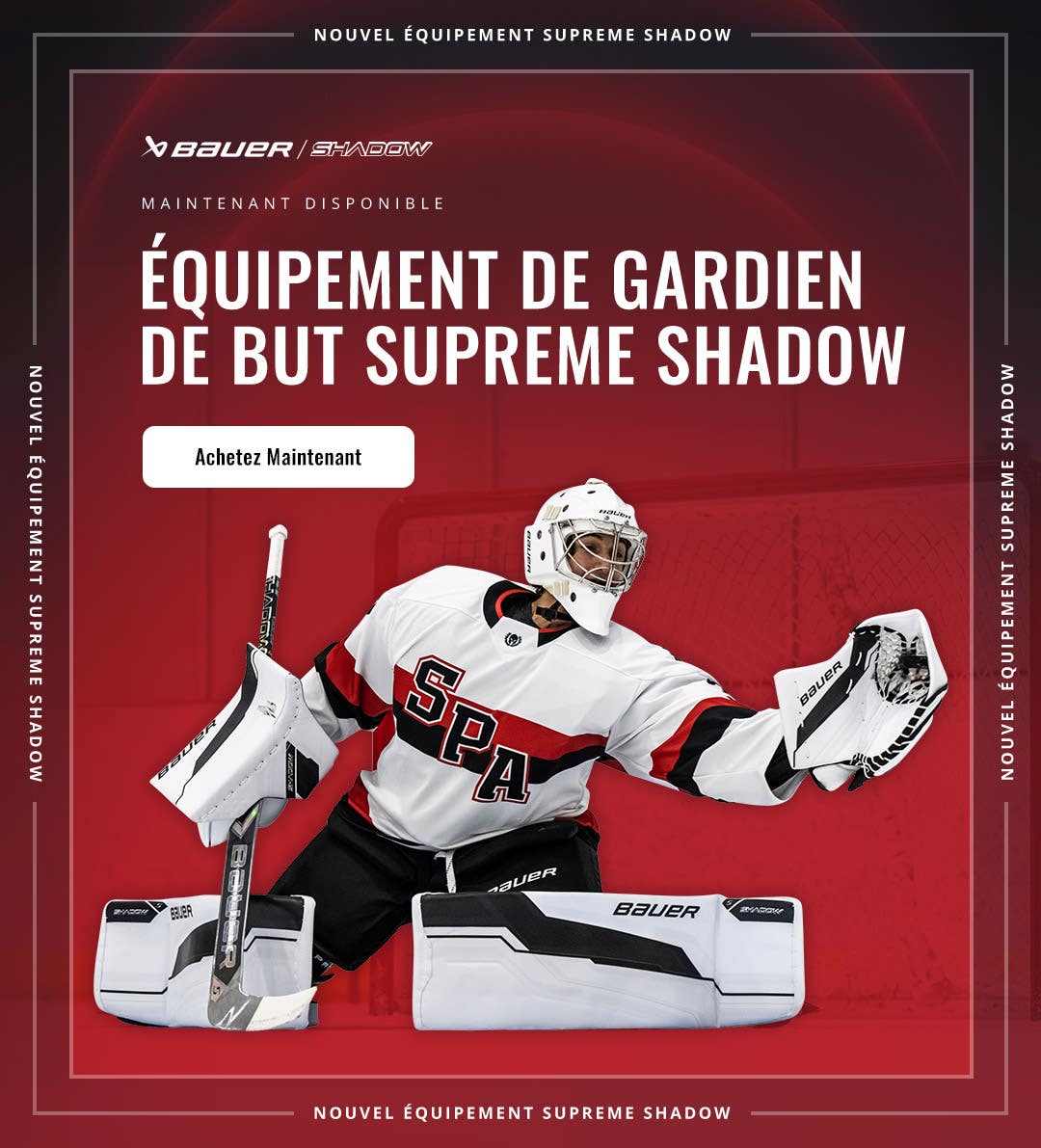 Équipement de gardien Bauer Supreme Shadow