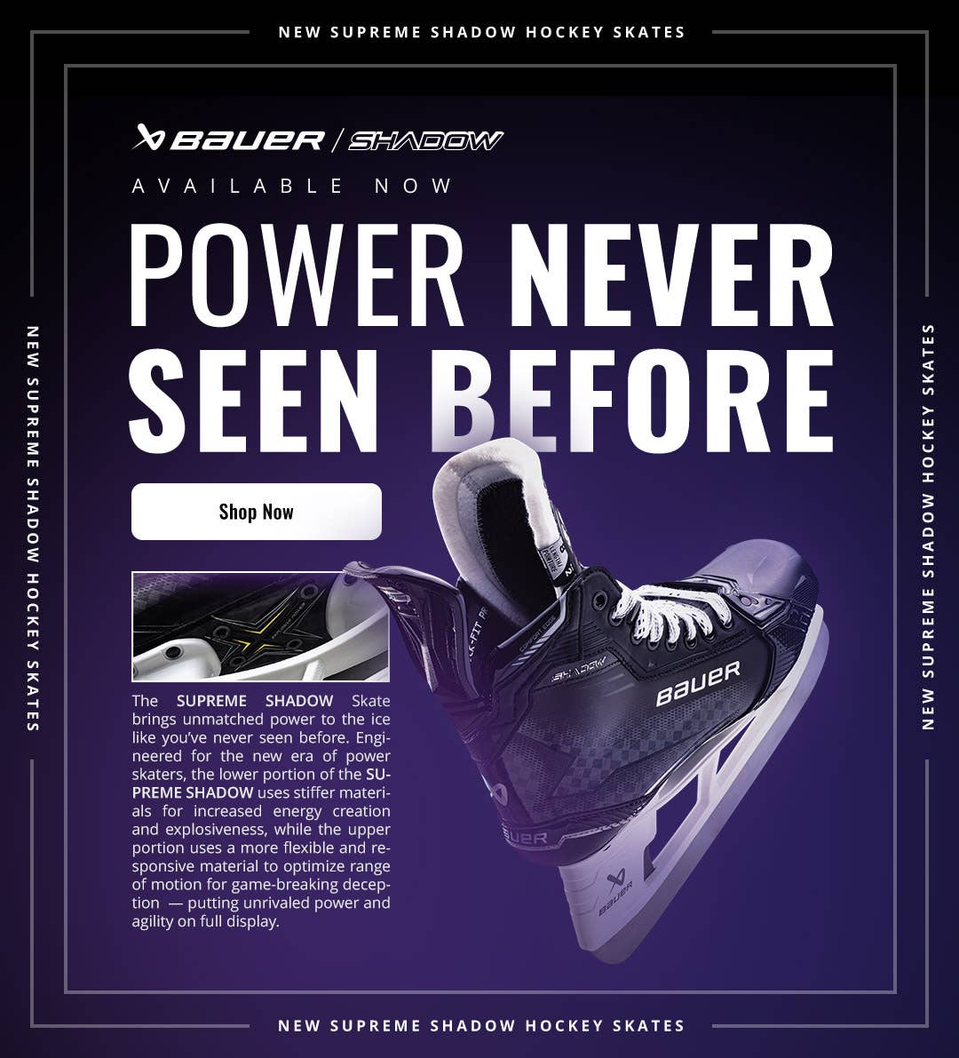 Bauer Supreme Shadow Hockey Skates